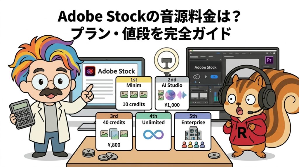 Adobe Stockの音源料金は？プラン・値段を完全ガイド
