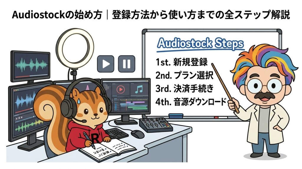 Audiostockの始め方登録方法から使い方までの全ステップ解説