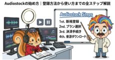 Audiostockの始め方登録方法から使い方までの全ステップ解説