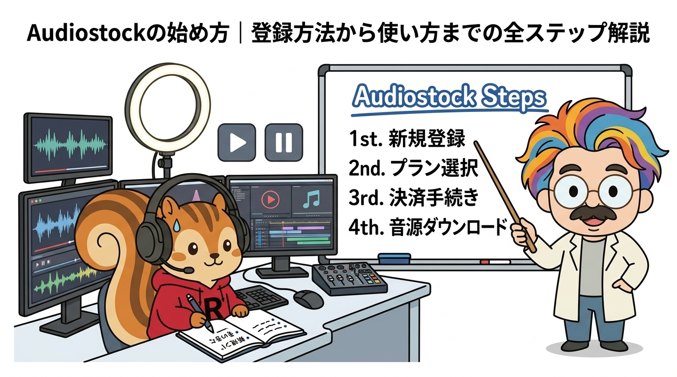 Audiostockの始め方｜登録方法から使い方までの全ステップ解説