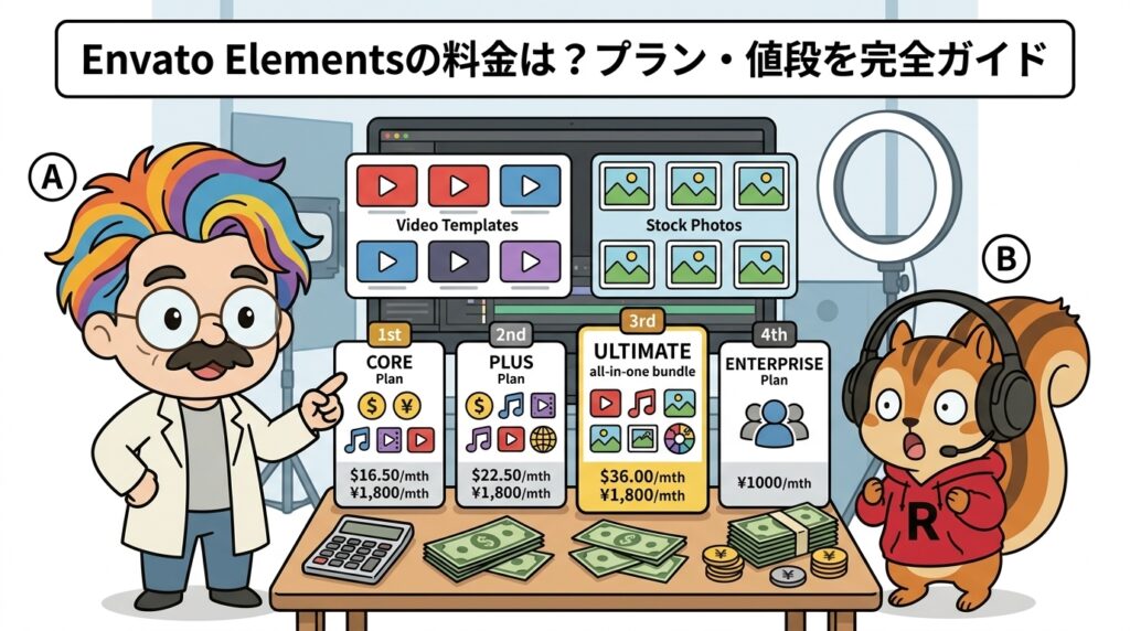 Envato Elementsの料金は？プラン・値段を完全ガイド