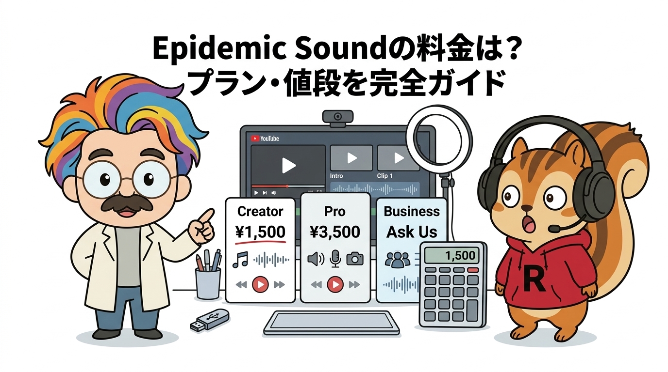 Epidemic Soundの料金は？プラン・値段と収益化チャンネル対応を解説