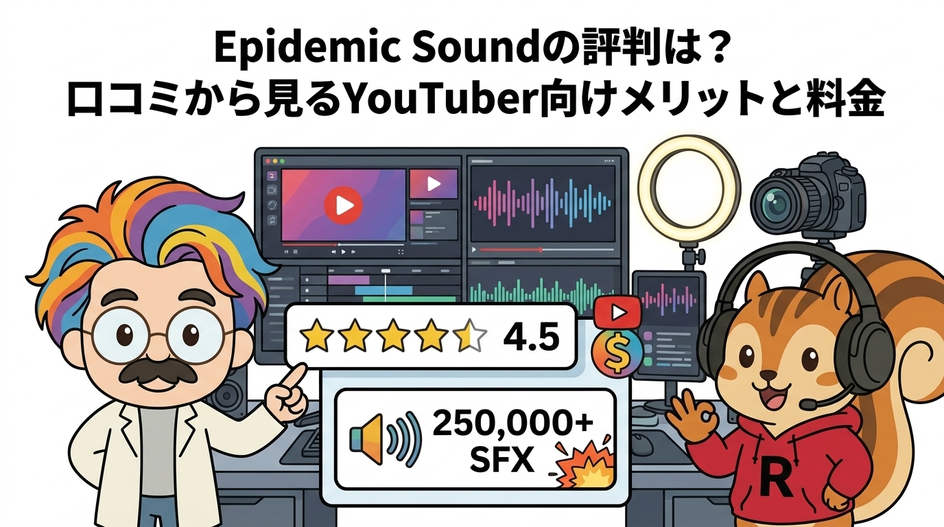 Epidemic Soundの評判は？口コミから見るYouTuber向けメリットと料金
