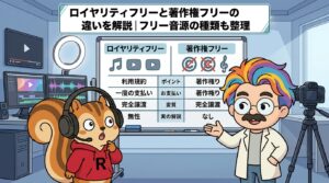 ロイヤリティフリーと著作権フリーの違いを解説フリー音源の種類も整理