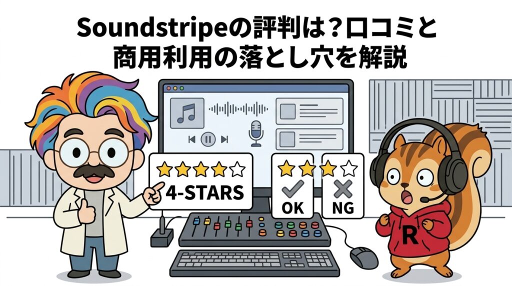 Soundstripeの評判は?口コミと商用利用の落とし穴を解説