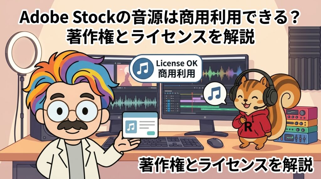 Adobe Stockの音源は商用利用できる？著作権とライセンスを解説