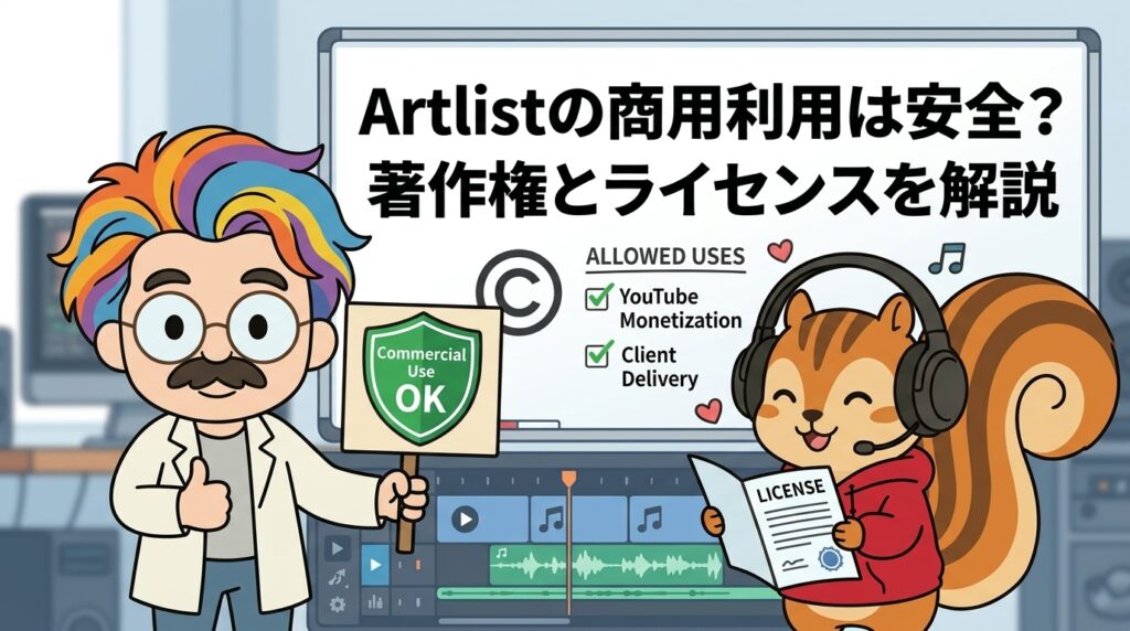 Artlistの商用利用は安全？著作権とライセンスを解説