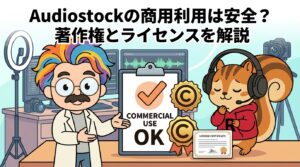 Audiostockの商用利用は安全？著作権とライセンスを解説