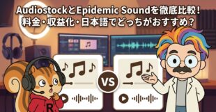 AudiostockとEpidemic Soundを徹底比較！料金・収益化・日本語でどっちがおすすめ？