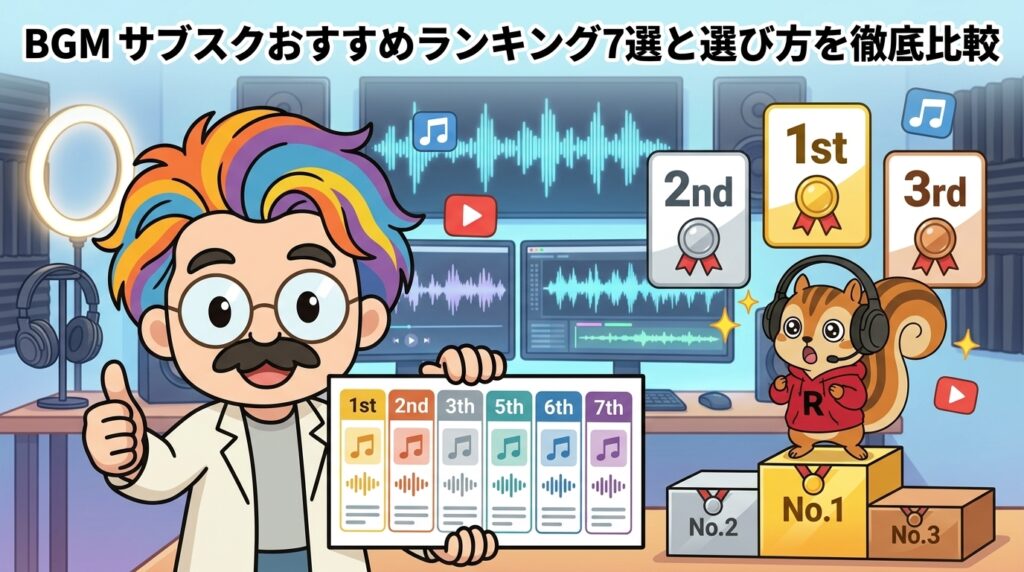 BGM サブスクおすすめランキング7選と選び方を徹底比較