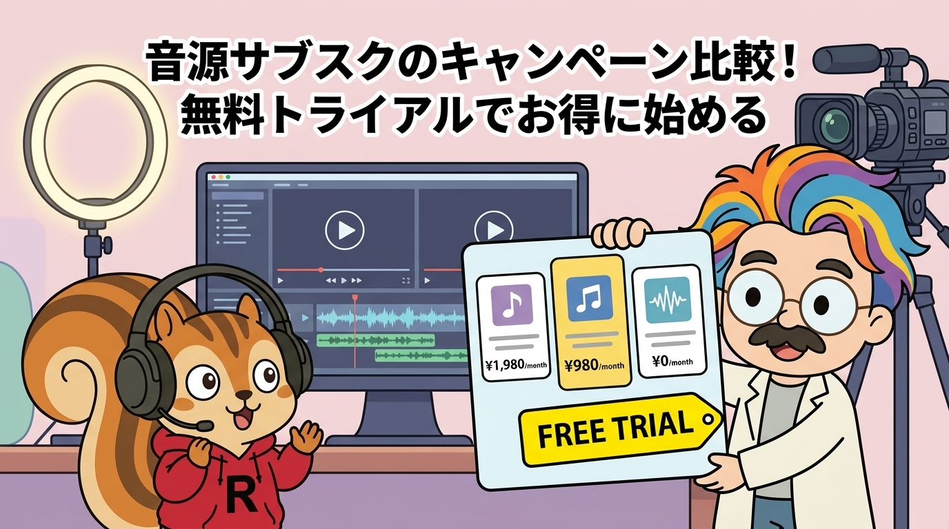 音源サブスクのキャンペーン比較！無料トライアルでお得に始める