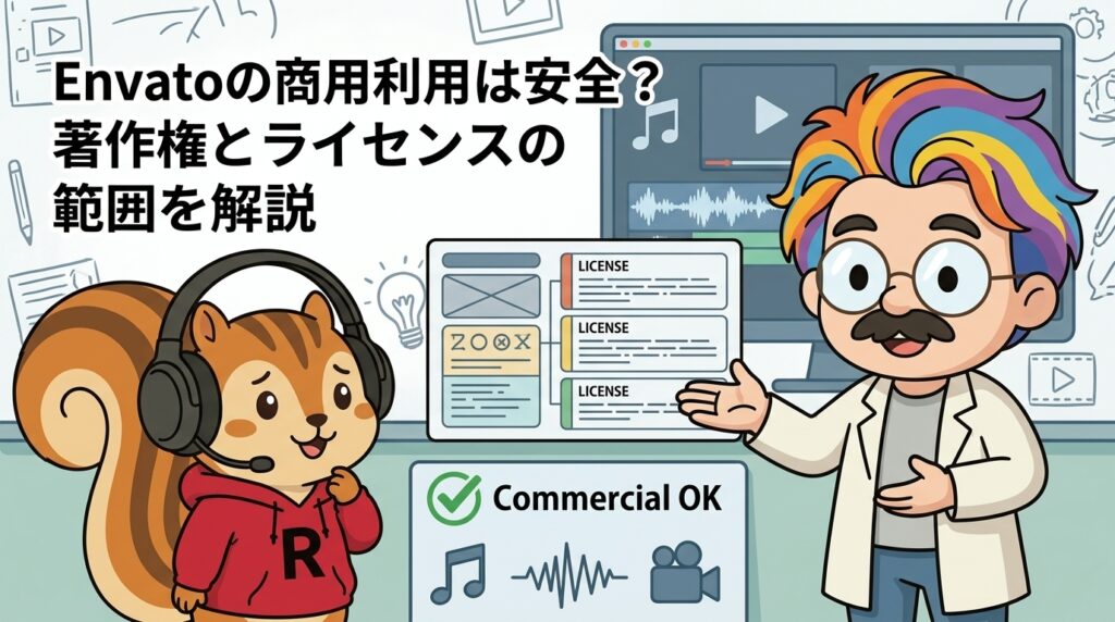 Envatoの商用利用は安全？著作権とライセンスの範囲を解説