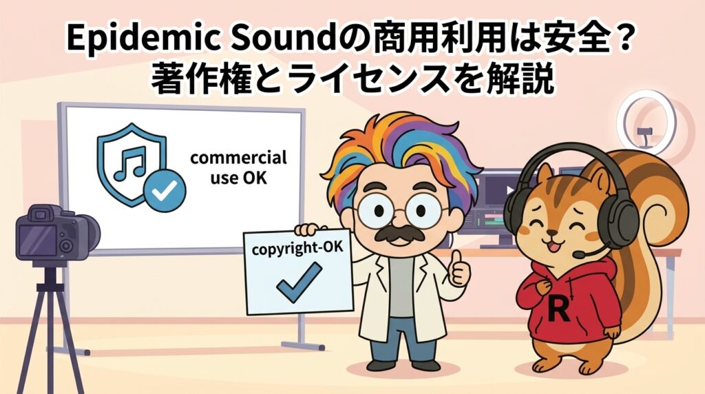 Epidemic Soundの商用利用は安全？著作権とライセンスを解説