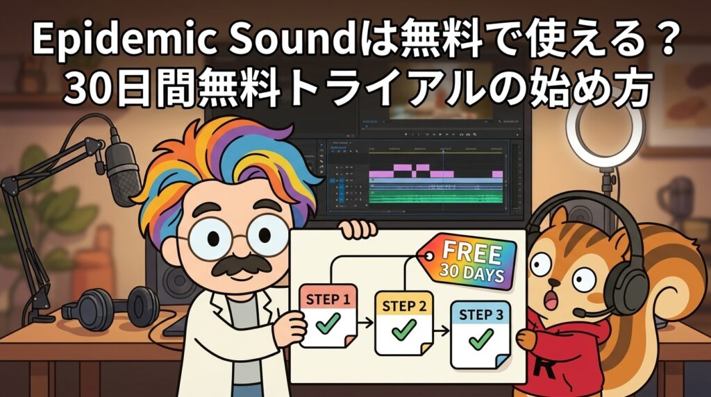 Epidemic Soundは無料で使える？30日間無料トライアルの始め方