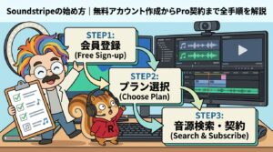 Soundstripeの始め方無料アカウント作成からPro契約まで全手順を解説