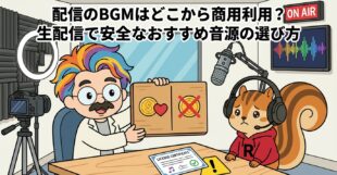配信のBGMはどこから商用利用？生配信で安全なおすすめ音源の選び方