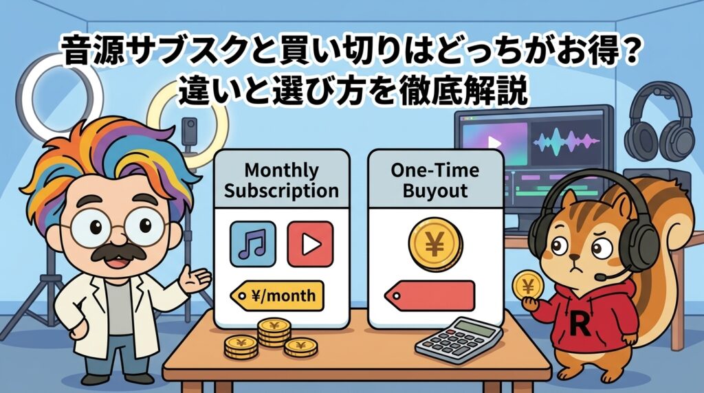 音源サブスクと買い切りはどっちがお得？違いと選び方を徹底解説