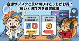 音源サブスクと買い切りはどっちがお得？違いと選び方を徹底解説