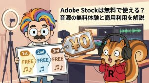 Adobe Stockは無料で使える？音源の無料体験と商用利用を解説
