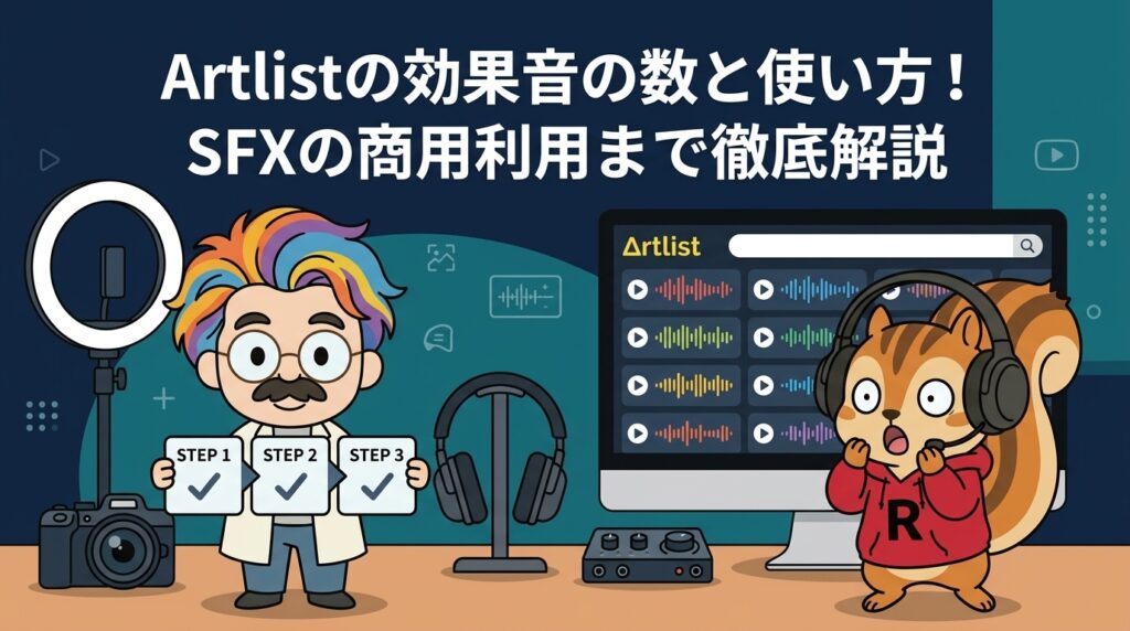 Artlistの効果音の数と使い方！SFXの商用利用まで徹底解説