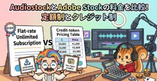 AudiostockとAdobe Stockの料金を比較│定額制とクレジット制