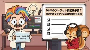 BGMのクレジット表記は必要？商用利用でのやり方と著作権の注意点
