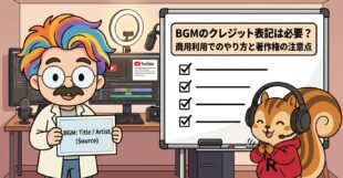 BGMのクレジット表記は必要？商用利用でのやり方と著作権の注意点
