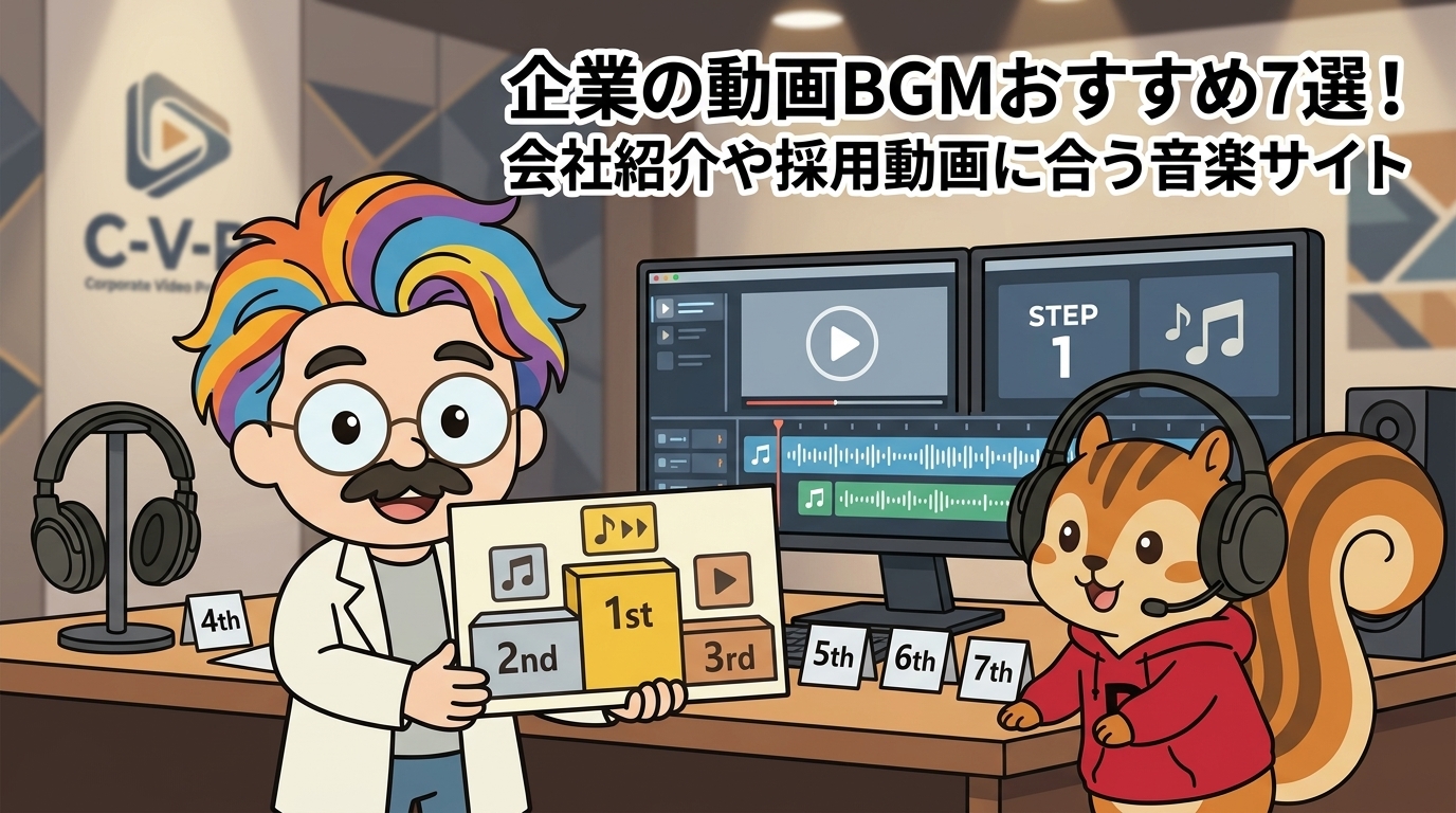 企業の動画BGMおすすめ7選！会社紹介や採用動画に合う音楽サイト