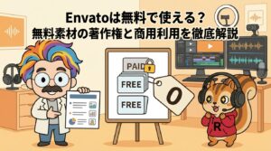 Envatoは無料で使える？無料素材の著作権と商用利用を徹底解説