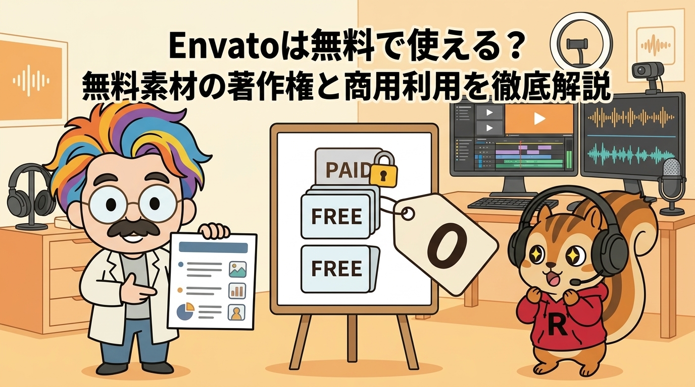 Envatoは無料で使える？無料素材の著作権と商用利用を徹底解説
