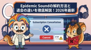 Epidemic Soundの解約方法と退会の違いを徹底解説！2026年最新