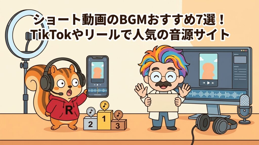 ショート動画のBGMおすすめ7選！TikTokやリールで人気の音源サイト