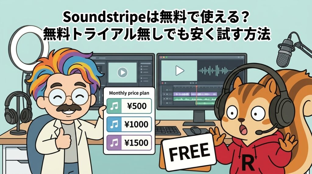 Soundstripeは無料で使える？無料トライアル無しでも安く試す方法