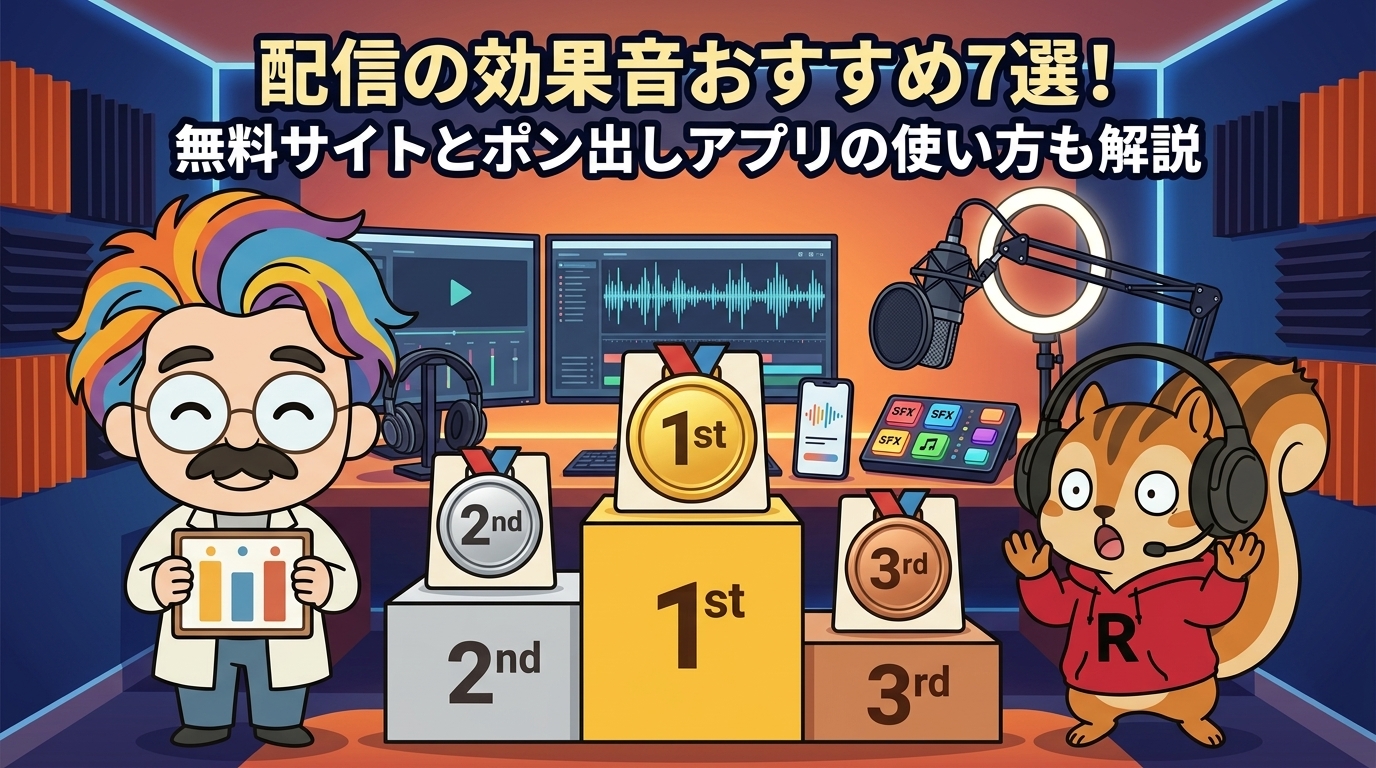 配信の効果音おすすめ7選！無料サイトとポン出しアプリの使い方も解説