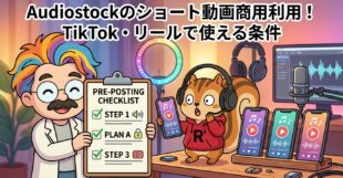 Audiostockのショート動画商用利用│TikTok・リールで使える条件
