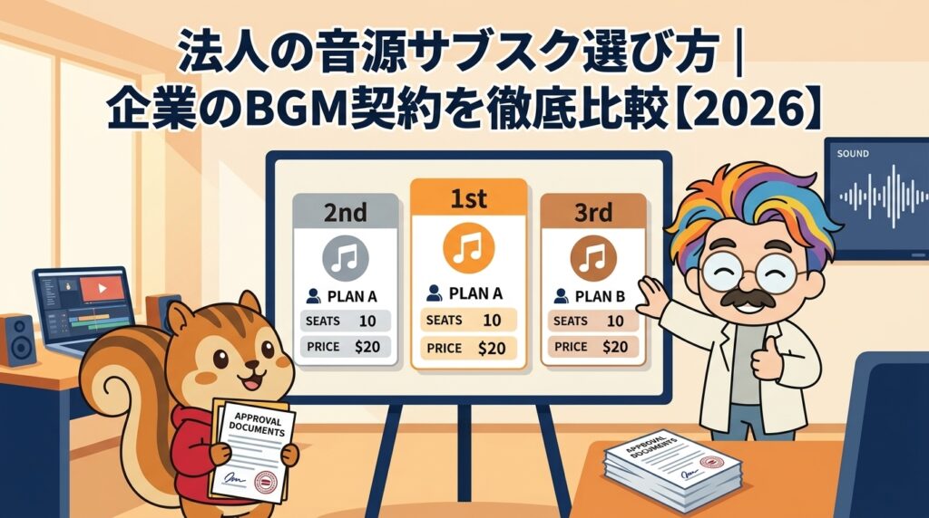 法人の音源サブスク選び方企業のBGM契約を徹底比較【2026】