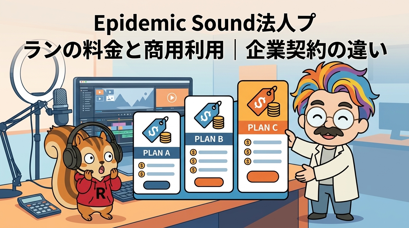 Epidemic Sound法人プランの料金と商用利用｜企業契約の違い