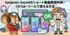 Epidemic Soundのショート動画商用利用│TikTok・リールで使える方法