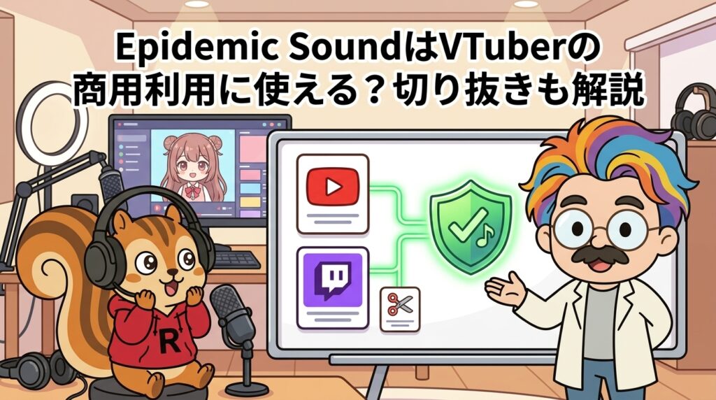 Epidemic SoundはVTuberの商用利用に使える？切り抜きも解説