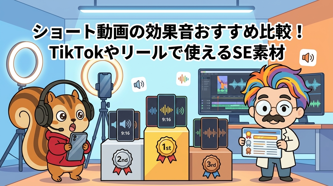 ショート動画の効果音おすすめ比較！TikTokやリールで使えるSE素材