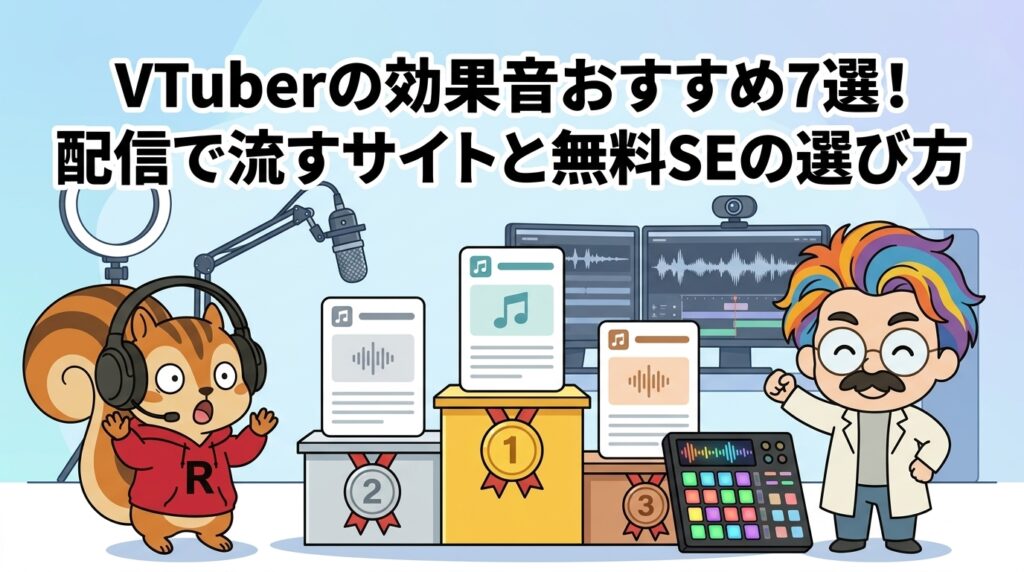 VTuberの効果音おすすめ7選！配信で流すサイトと無料SEの選び方